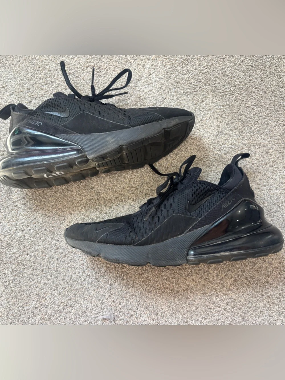 Nike Air Max 270 Triple Black AH8050 Women’s 6.5 - Picture 4 of 10